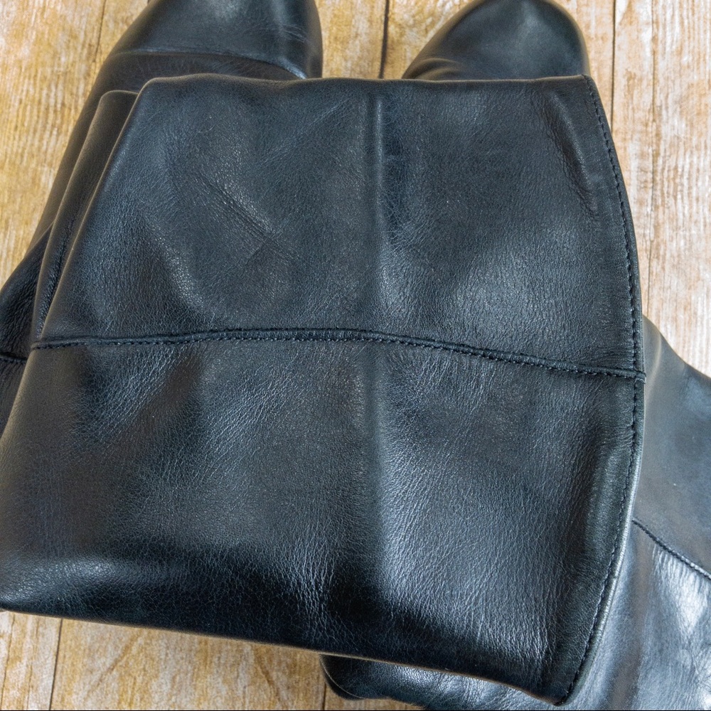 Santana Canada Boots Mid Calf Leather Black  8.5 - Picture 4 of 7